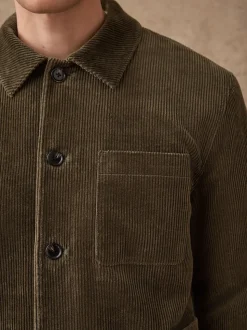 Grijs-groen - Slim Rijk Corduroy Jack