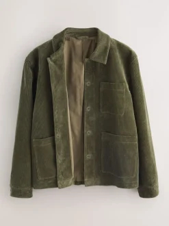 Grijs-groen - Slim Rijk Corduroy Jack