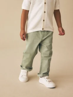 Grijs-groen - Stretch Chino Broek (3mnd-7jr)
