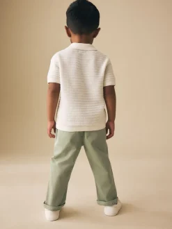 Grijs-groen - Stretch Chino Broek (3mnd-7jr)