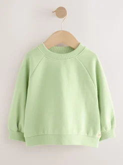Grijs-groen - Sweatshirt met ronde hals (3 mnd-7 jr)