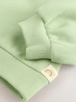 Grijs-groen - Sweatshirt met ronde hals (3 mnd-7 jr)