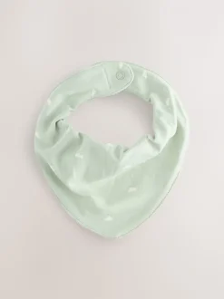 Grijs-groen - Verpakking met 5 babyslabbetjes