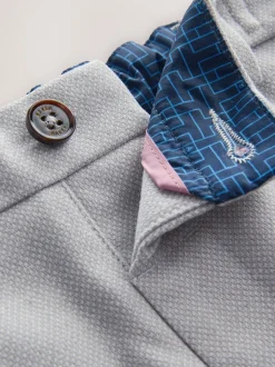 Grijs/marineblauw - Baker by Ted Baker set van gilet, overhemd en broek