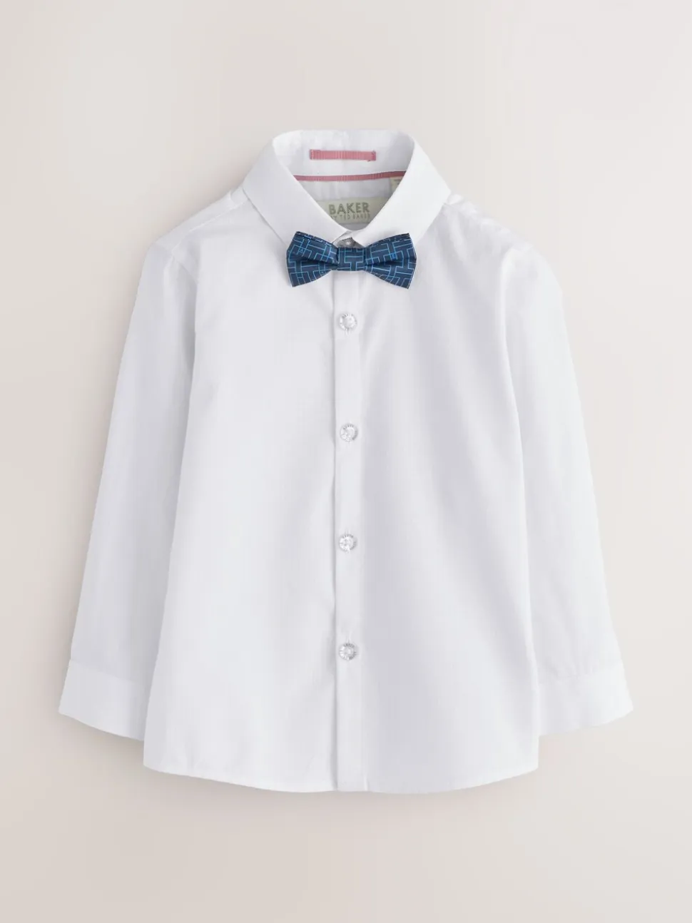 Grijs/marineblauw - Baker by Ted Baker set van gilet, overhemd en broek