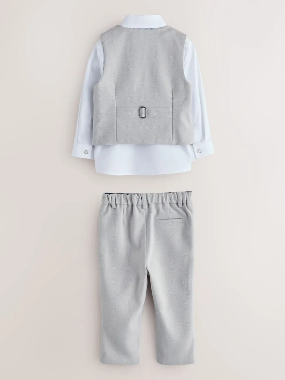 Grijs/marineblauw - Baker by Ted Baker set van gilet, overhemd en broek