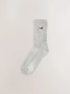 Grijs/marineblauw/paarsrood - zelf. 3 paar lounge enkelsokken met verzachte zool
