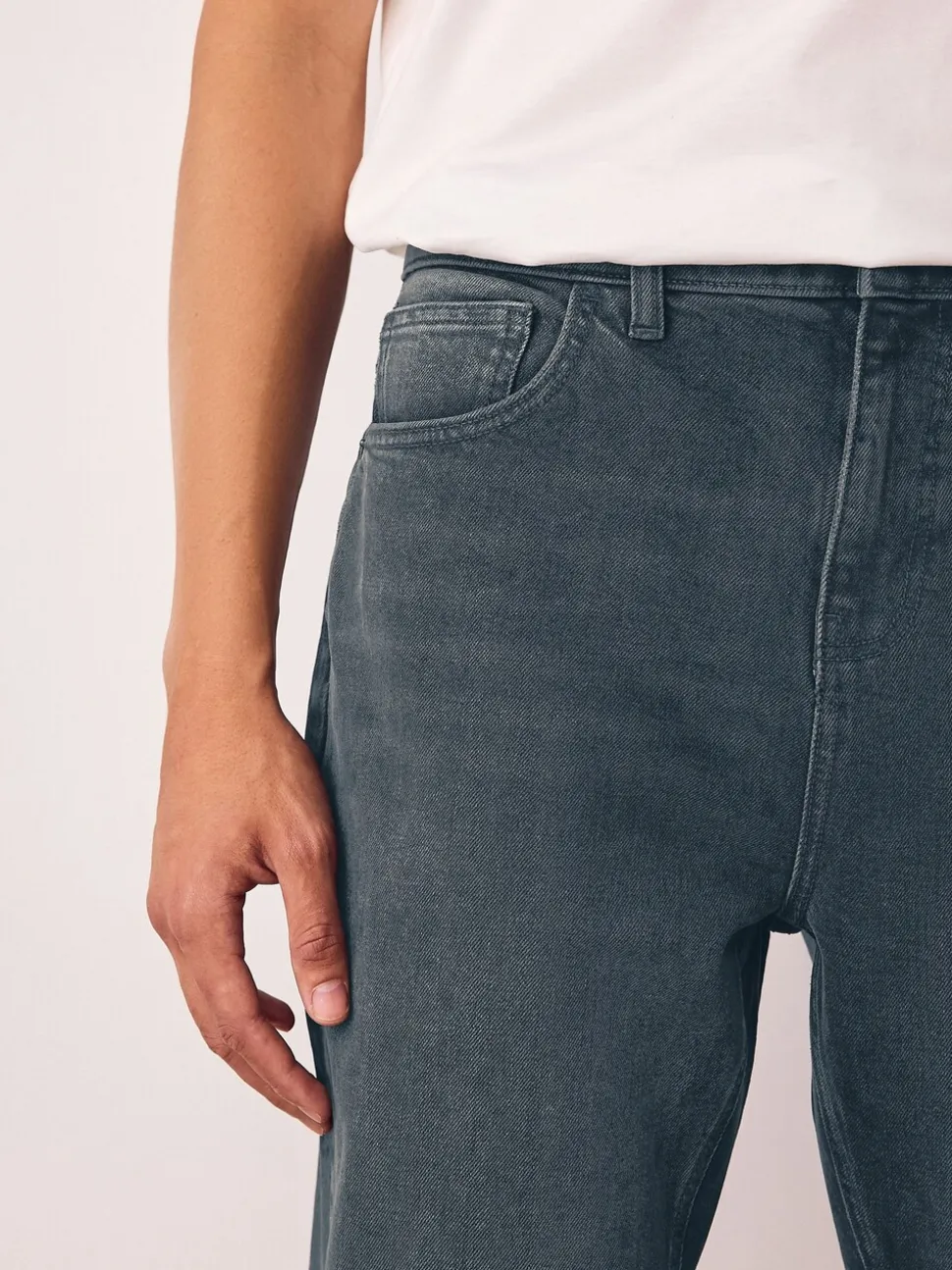 Grijstint - Bootcut - Vintage wash denim jeans