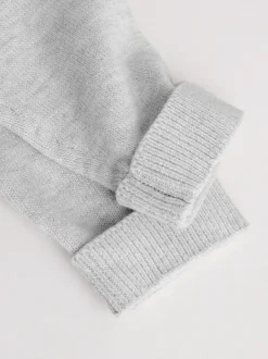 Grijs/wit - Grijs en wit 2pk gebreid babyvestje