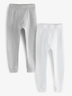 Grijs/wit - Verpakking van 2 thermische leggings (2-16 jr)