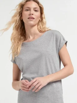 Grijs/wit/zwart/marineblauw/kakigroen - Set van 5 T-shirts met kapmouwtjes