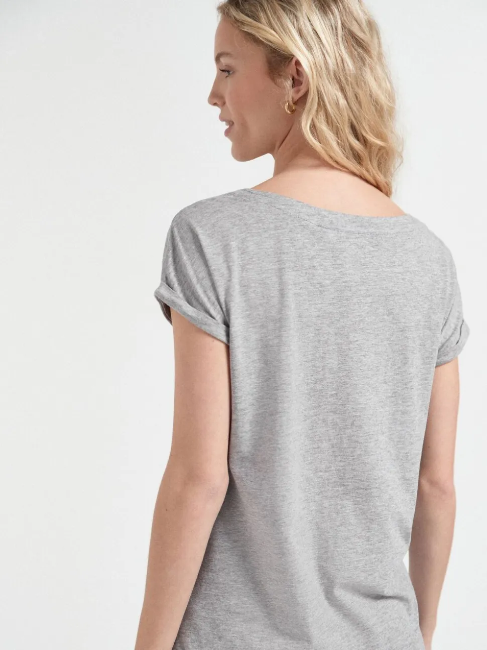 Grijs/wit/zwart/marineblauw/kakigroen - Set van 5 T-shirts met kapmouwtjes