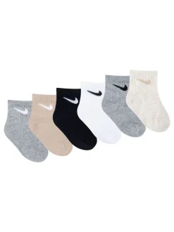 Grijs/zwart - Nike Infant Swoosh set van 6 paar sokken