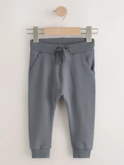 Grijs/zwart/groen - Verpakking van 5 joggingbroeken (3mnd-7jr)