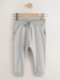 Grijs/zwart/groen - Verpakking van 5 joggingbroeken (3mnd-7jr)