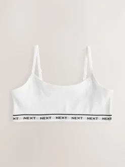 Grijs/zwart/wit - Set van 3 crop tops met bandjes (5 - 16 jr)