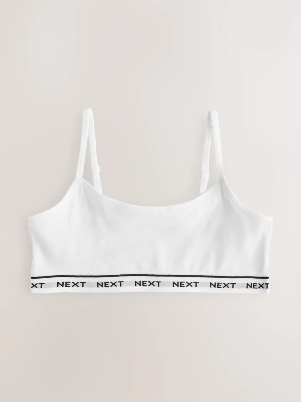 Grijs/zwart/wit - Set van 3 crop tops met bandjes (5 - 16 jr)