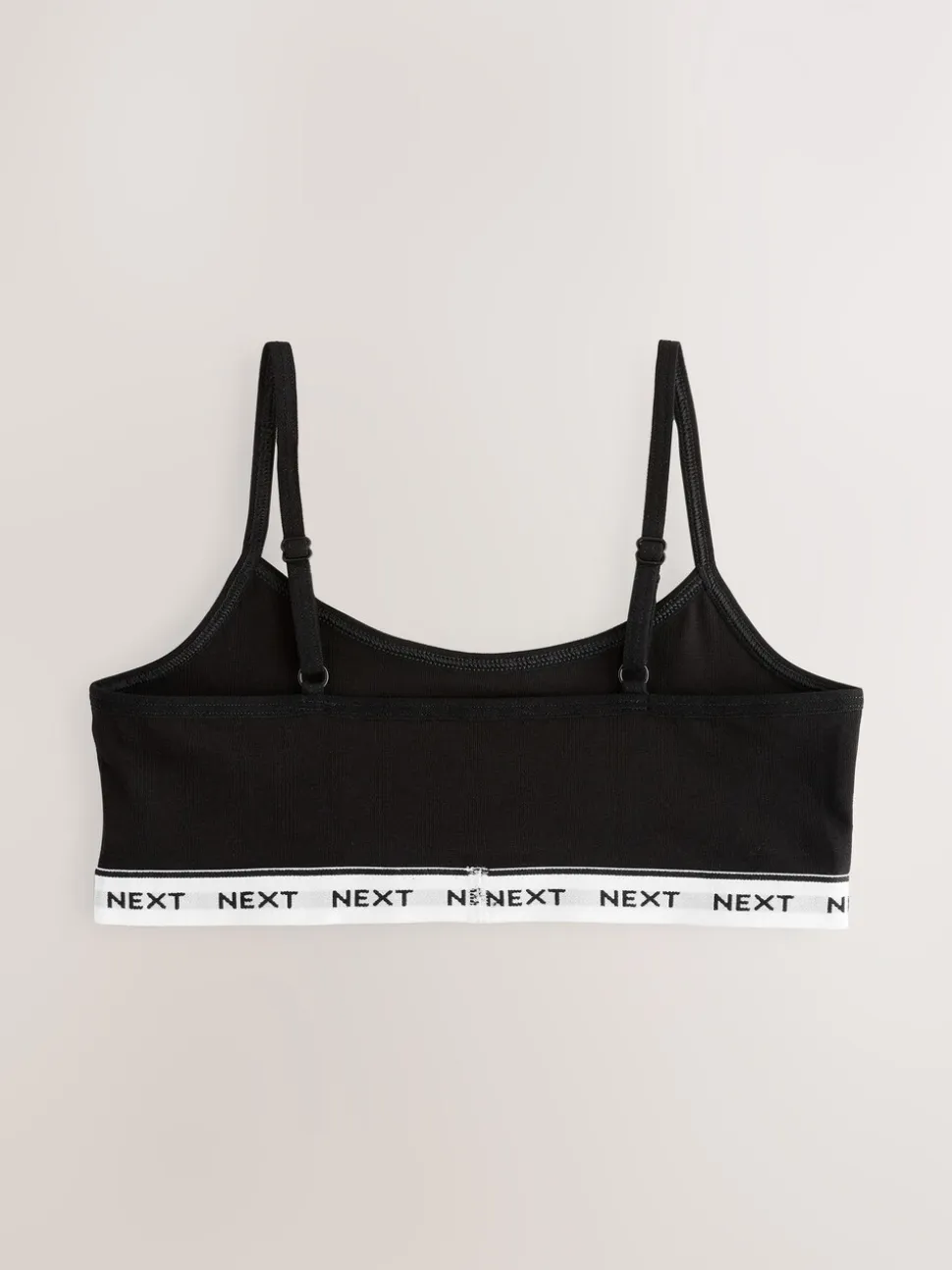 Grijs/zwart/wit - Set van 3 crop tops met bandjes (5 - 16 jr)