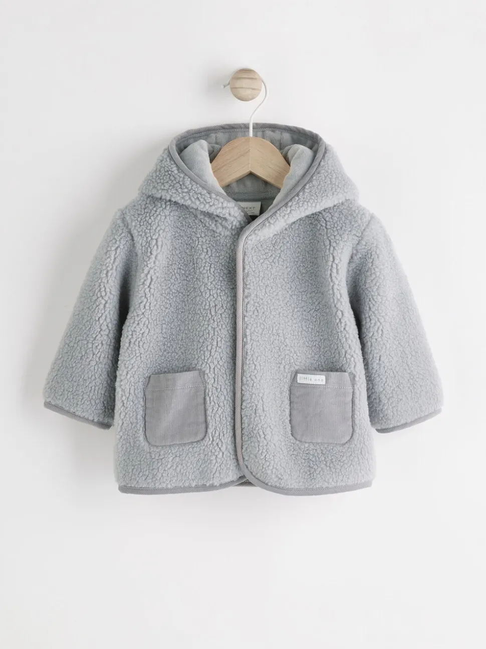 Grijze beer - Knusse Borg Fleece Babyjack