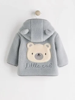 Grijze beer - Knusse Borg Fleece Babyjack