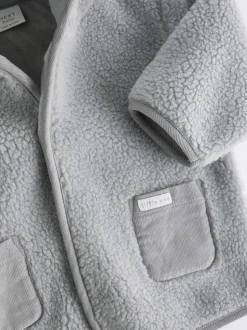 Grijze beer - Knusse Borg Fleece Babyjack