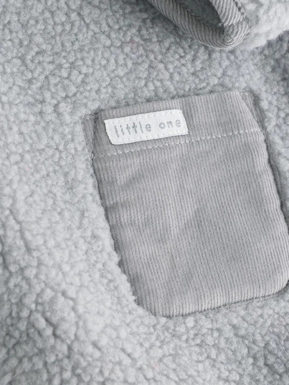 Grijze beer - Knusse Borg Fleece Babyjack