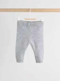 Grijze beer - Set van gebreide top en legging (0mnd -2jr)