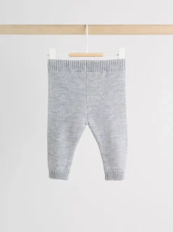 Grijze beer - Set van gebreide top en legging (0mnd -2jr)