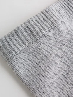 Grijze beer - Set van gebreide top en legging (0mnd -2jr)