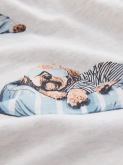 Grijze Charlie the Cockapoo - Pyjama met lange mouwen