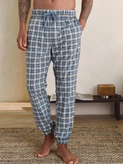 Grijze Grindle-ruit - MotionFlex - Behaaglijke pyjamabroek met boorden