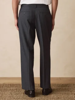 Grijze textuur - Straight fit - Smart Textured Trousers