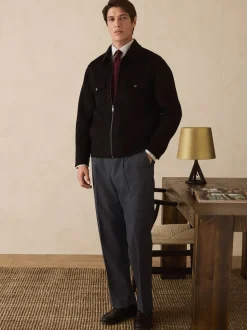 Grijze textuur - Straight fit - Smart Textured Trousers