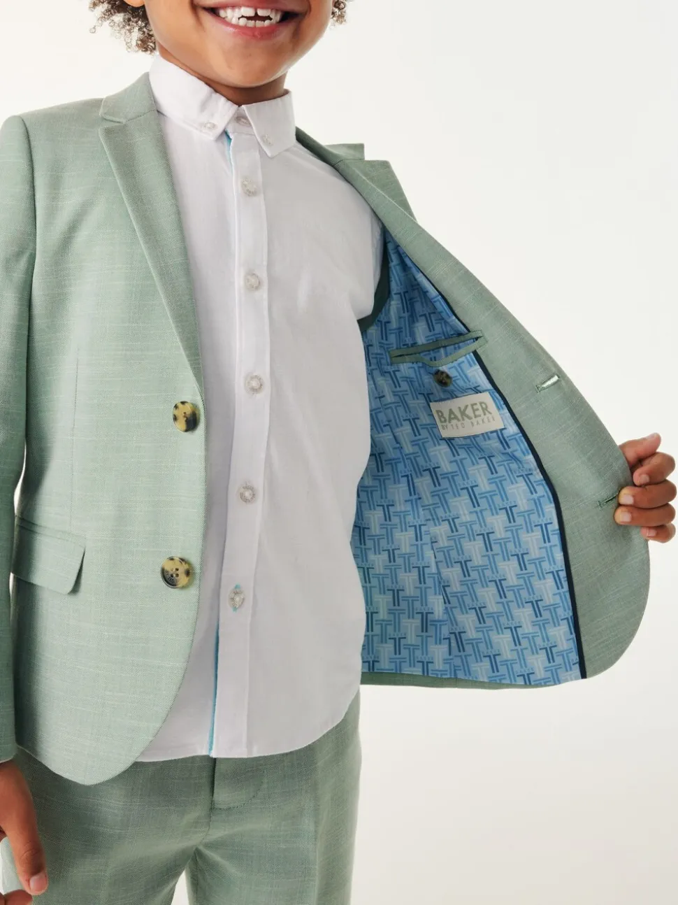 Groen - Baker By Ted Baker kostuumjasje