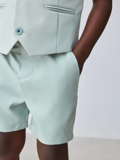 Groen - Baker By Ted Baker set van overhemd, gilet en short