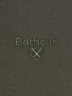 Groen - Barbour® - Essential sport poloshirt met lange mouwen