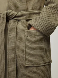 Groen - BOSS Waffle Logo Robe