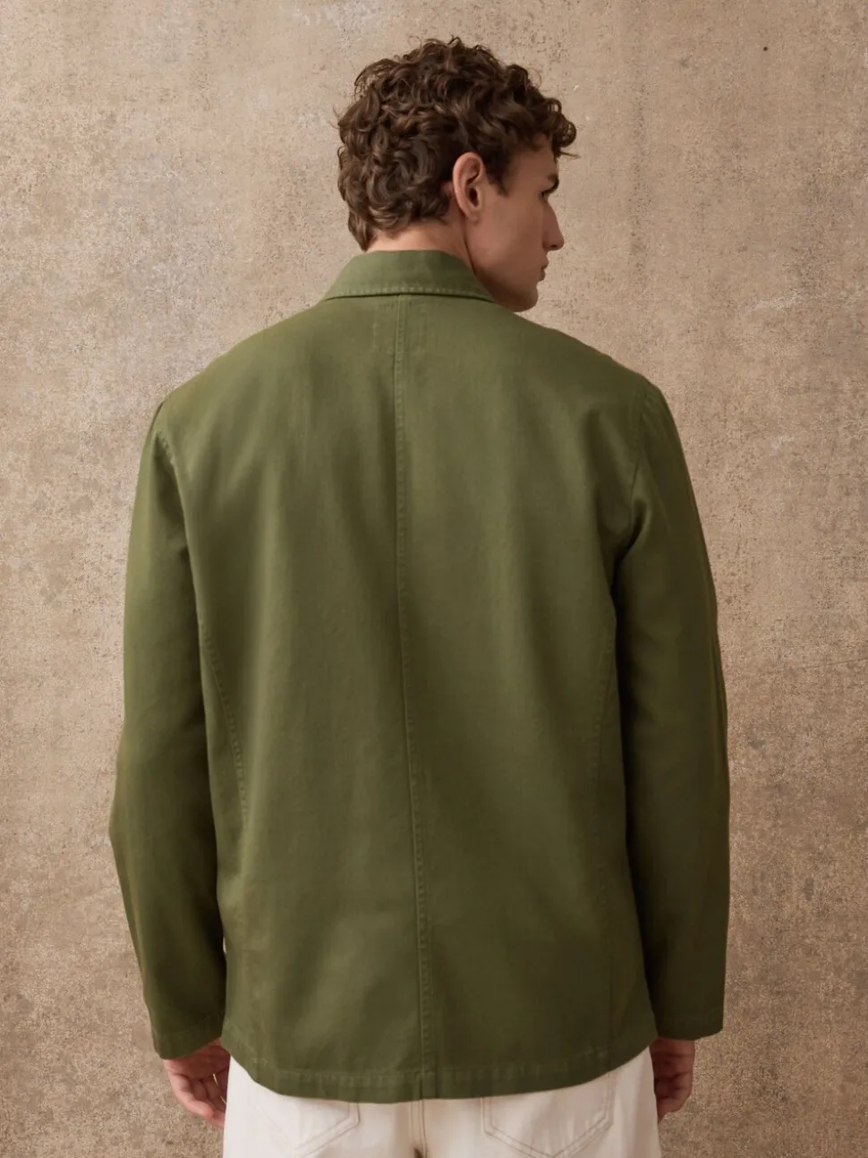 Groen - Chore Twill Shacket Overshirt
