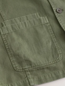 Groen - Chore Twill Shacket Overshirt
