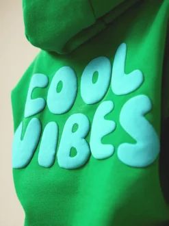 Groen - Cool Vibes Printed Hoodie and Joggers Set (3mths-7yrs)