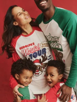 Groen - Cotton On Adult Matching Family Christmas Raglan Long Sleeve Pyjamas Set