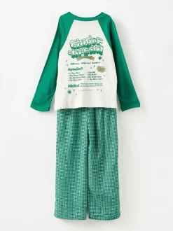 Groen - Cotton On Adult Matching Family Christmas Raglan Long Sleeve Pyjamas Set