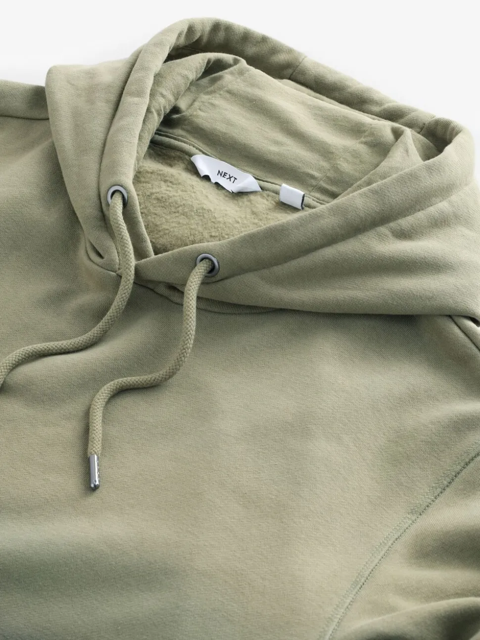 Groen - Dip Dye Katoenrijke Jersey Hoodie