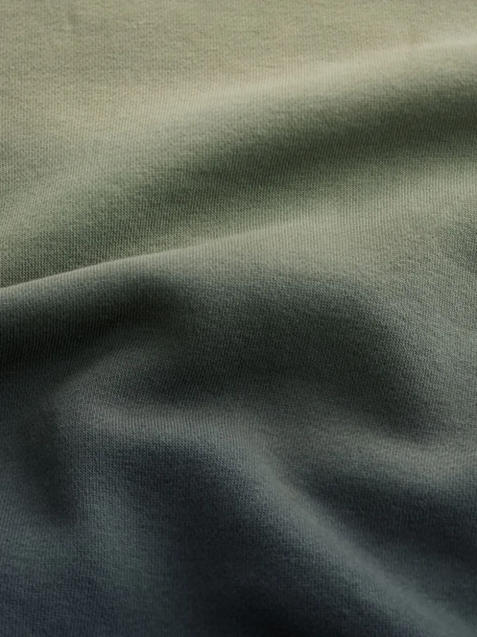 Groen - Dip Dye Katoenrijke Jersey Hoodie