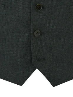 Groen - Enkele knoop - Skopes Harcourt gilet maatpak met enkel rij knopen