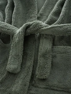 Groen - Fleece badjas (1,5-16jr)