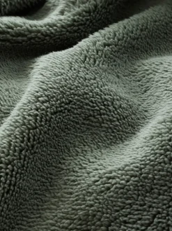 Groen - Fleece badjas (1,5-16jr)