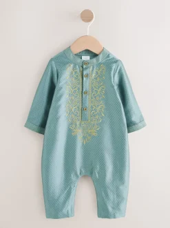 Groen - Gelegenheidsrompertje voor baby's (0mnd -2jr)