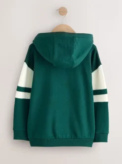 Groen - Hoodie met kleurblokken (3 - 16 jr)