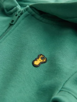 Groen - Hoodie met logo en ritssluiting (3-16jr)